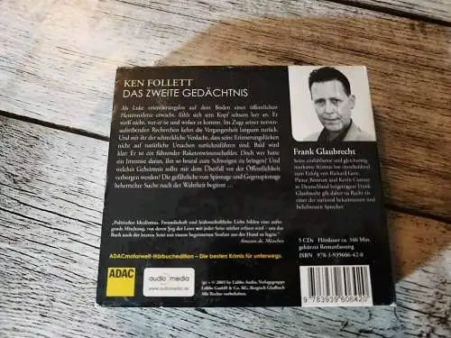 - Ken Follett - Das Zweite Gedächtnis Originalverpackung