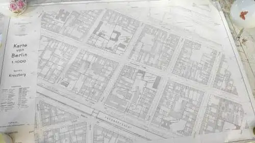 F670/ Berlin. 7 alte Flächennutzungspläne 70er Jahre