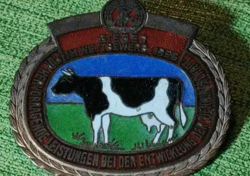 E880/ Abzeichen DDR Sieger im Wettbewerb 1955 " der Kuhorden"