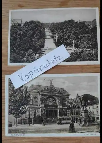 E805/ 2 x alte Ansichtskarte Düsseldorf 