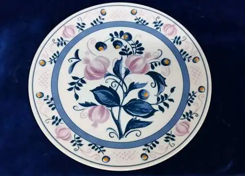 G596/ 3  Stück Seltmann Weiden Friederike Brixen Speiseteller blau rosa 24 cm 