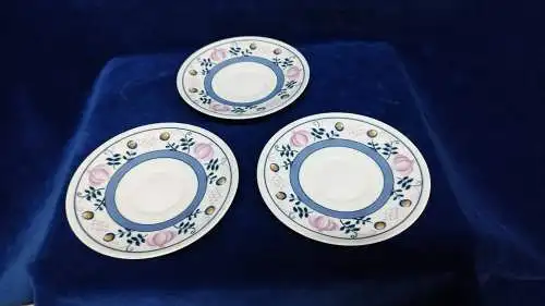 G596/ 3 Stück Seltmann Weiden Friederike Brixen Untertassen 14,5 cm