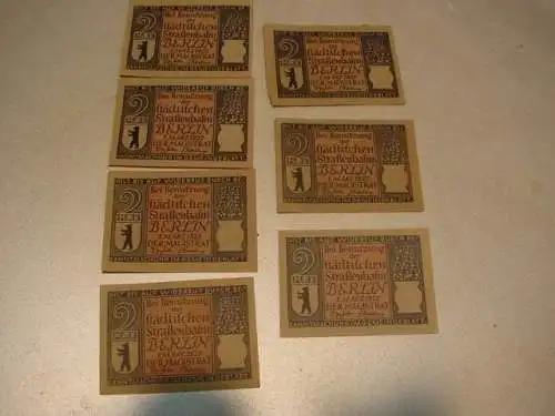 C392/ Notgeldscheine Berlin