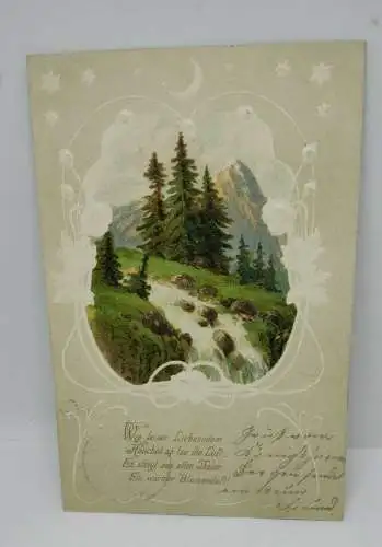 E802/ antike Osterkarte Postkarte Ostergrußkarte 
