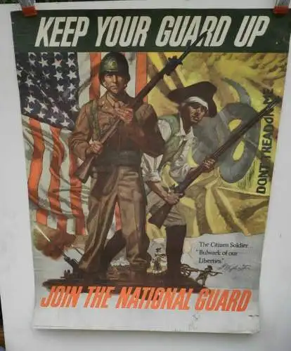 E742/ Keep Your Guard Up Join The National Guard Werbeplakat Army 