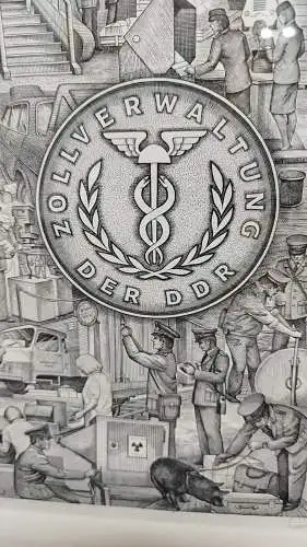 G514/ Grafik Rolf Langhammer Zollverwaltung der DDR