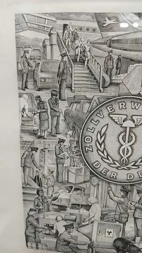 G514/ Grafik Rolf Langhammer Zollverwaltung der DDR