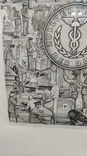 G514/ Grafik Rolf Langhammer Zollverwaltung der DDR