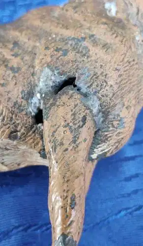 F906/ 2 Stück antike Hirsch Figur    handbemalt 