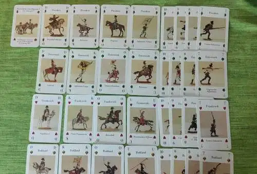K031/ DDR Kartenspiel Historische Zinnfiguren Teil 1  Skat