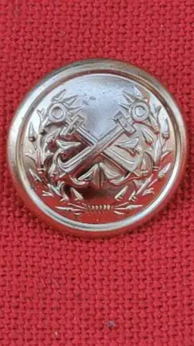 E361/ vergoldeter Uniformknopf Anker 17 mm