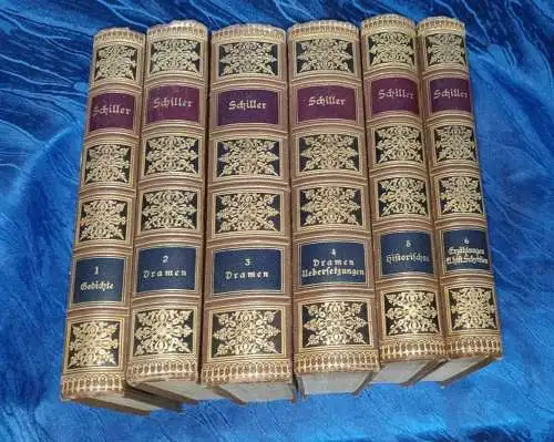 G118/ Schiller Gedichte Dramen 1900 Meyers Klassiker 