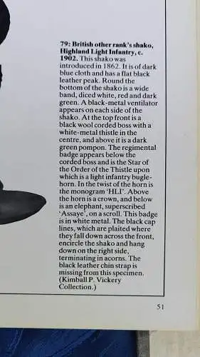 G418/ Military Headdress -  Military Headgear from 1660 to 1914. R