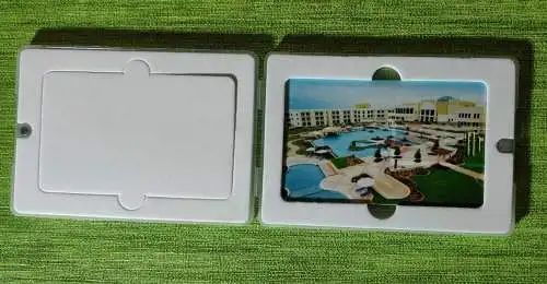 F528l/  Speicherkarte mit Werbung im Scheckkartenformat