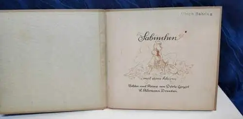 G130/ Altes Kinderbuch   Sabinchen mit dem Schirm 