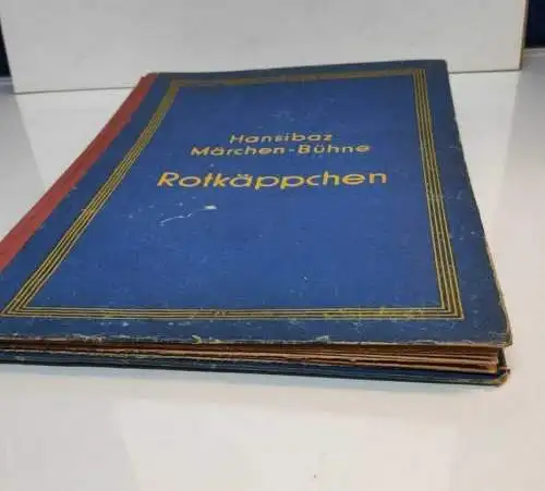 G127/ Hansibaz Märchen Bühne Rotkäppchen 3 Dioramen 