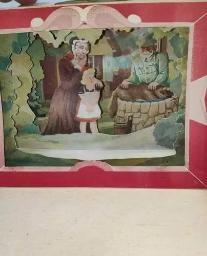 G127/ Hansibaz Märchen Bühne Rotkäppchen 3 Dioramen 