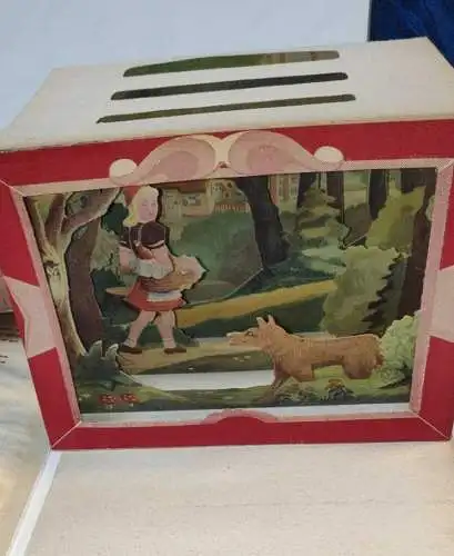 G127/ Hansibaz Märchen Bühne Rotkäppchen 3 Dioramen 