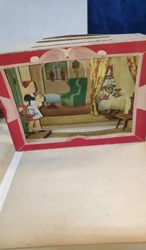 G127/ Hansibaz Märchen Bühne Rotkäppchen 3 Dioramen 