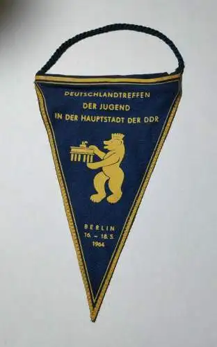 E880/ DDR Wimpel, Deutschlandtreffen der Jugend in Berlin 1964