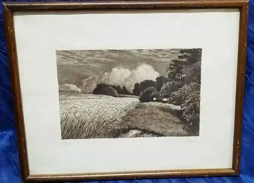 G041/ schöne stimmungsvolle Radierung EMIL RICHARD RUCKTÄSCHEL 