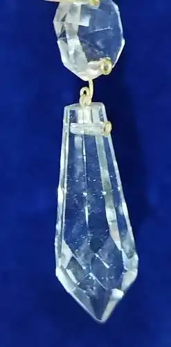 G360 2 Stück-Glas Behang-Kronleuchter-Spitzen - ca 5,2 x 1,9 cm 