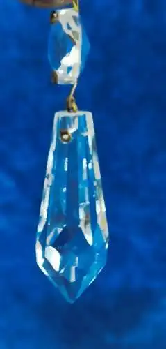 G360 2 Stück-Glas Behang-Kronleuchter-Spitzen - ca 5,2 x 1,9 cm 