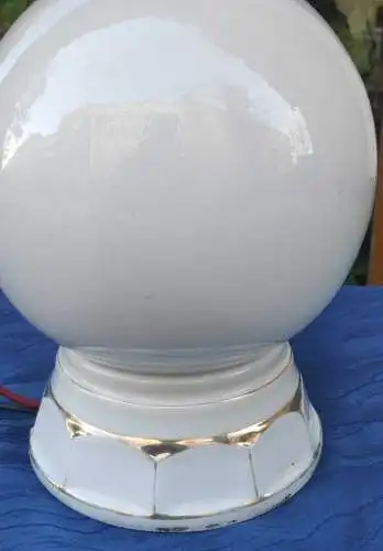 g20/ alte Deckenlampe Gründerzeit Porzellan Glas