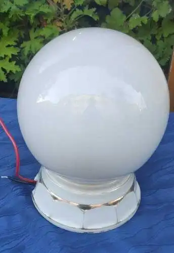 g20/ alte Deckenlampe Gründerzeit Porzellan Glas