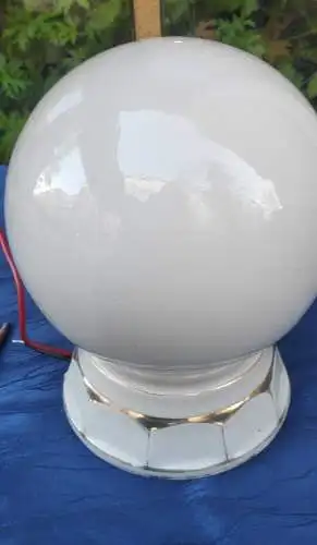 g20/ alte Deckenlampe Gründerzeit Porzellan Glas