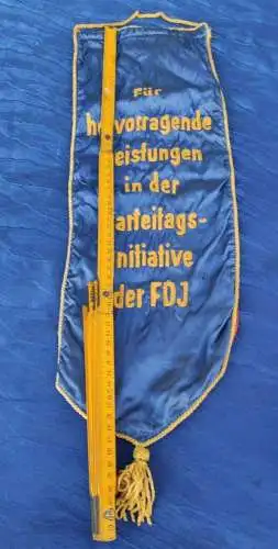 F764/  Wimpel für hervorragende Leistungen in der Parteitagsinitiative der FDJ