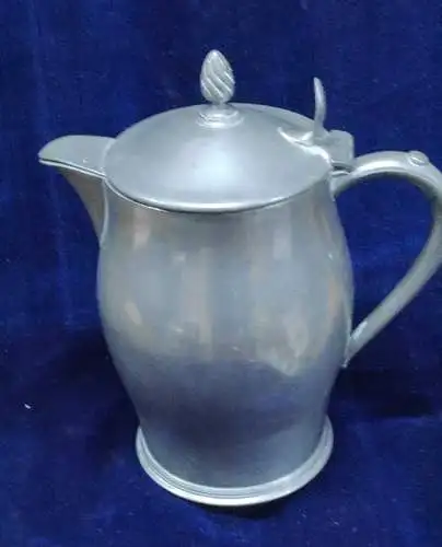 F917/ Alte Zinn Kanne Milchkanne Pewter ca 25 cm