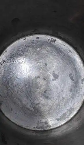 F917/ Alte Zinn Kanne Milchkanne Pewter ca 25 cm