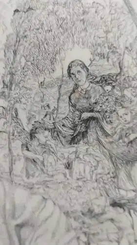 Radierung Hans Adolf Bühler Meisterschüler  Hans Thoma  Kunstakademie Karlsruhe 