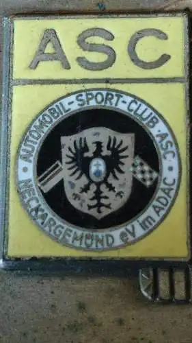 E880/ ASC AUTOMOBIL SPORT CLUB  - Plakette Emblem Neckargemünd
