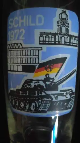 E880/ Glas DDR NVA Schild 1972