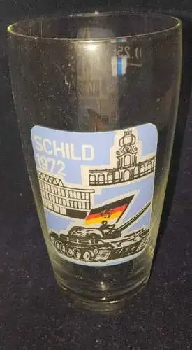 E880/ Glas DDR NVA Schild 1972