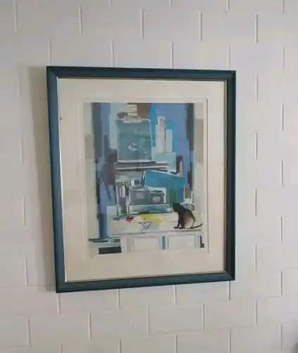 Piga, Bernard, 1934-2008, Farblithographie 90 X 77 cm signiert 