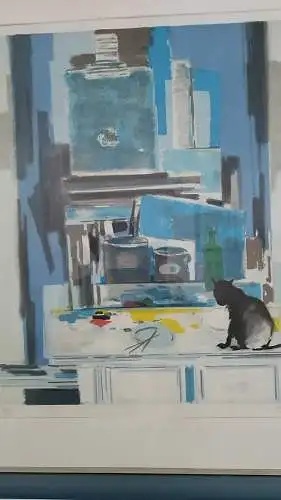 Piga, Bernard, 1934-2008, Farblithographie 90 X 77 cm signiert 