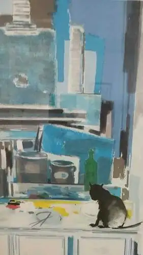 Piga, Bernard, 1934-2008, Farblithographie 90 X 77 cm signiert 