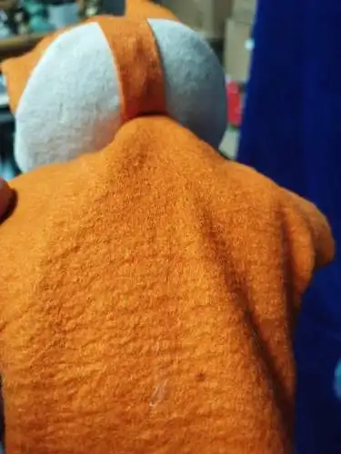 G309/ Handpuppe Herr Fuchs aus Filz alt 