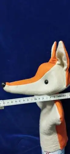 G309/ Handpuppe Herr Fuchs aus Filz alt 