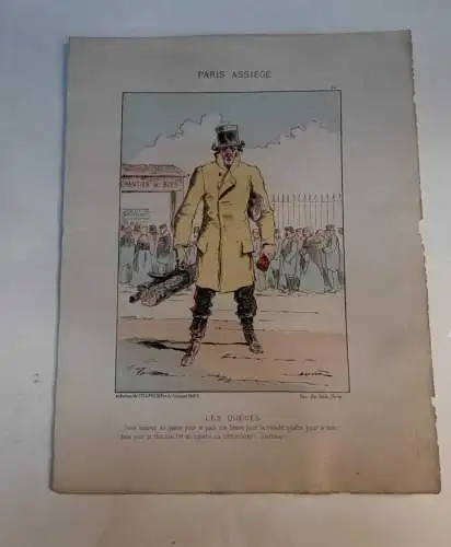  G126/ Paris assiégé. Scènes de la vie parisienne 1870/71 Bureau de l'Eclipse