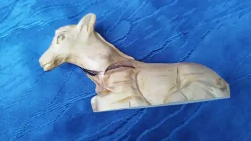 G405/ Hochwertige Krippe aus Olivenholz, handgeschnitzte Krippenfiguren