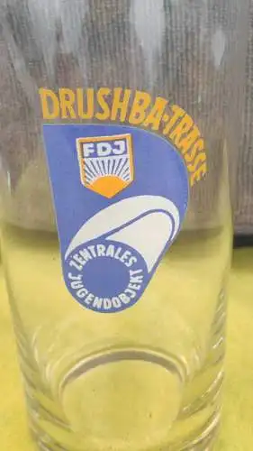 E880/ Glas DDR Zentrales Jugendobjekt Drushba Trasse