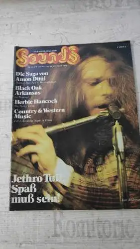 F431/ Sounds Musik Magazin 01/75 Jethro Tüll Amon Düül Herbie Hancock Black Oak 