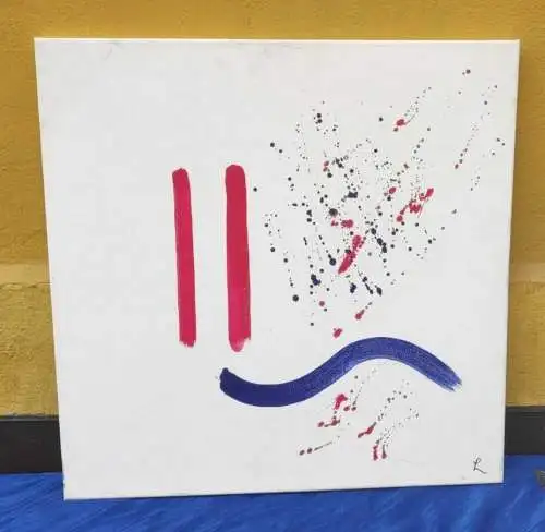  Abstrakte Malerei Kunst Acryl  Gemälde Postmoderne Purismus Peter Henri Berlin 