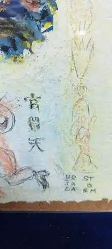 G305/ Gemälde Moderne Kunst "krg mch dch"  Ursula Storm 2004 auf Büttenpapier 