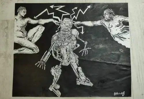 Karikatur von Jenö Dallos für Eulenspiegel Originalentwurf