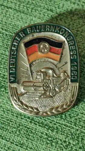E880/ DDR Abzeichen - 6. Deutscher Bauern Kongress 1960